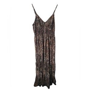 *New With Tags* Miss Tina (Beyoncé’s Mom) Animal Print Strappy Flowy Maxi Dress